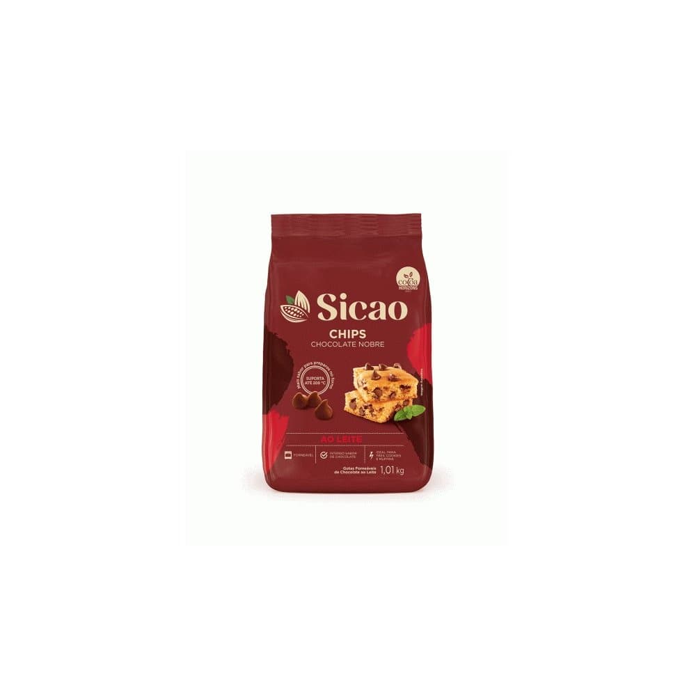 Chips Chocolate Ao Leite 1,01kg - Sicao